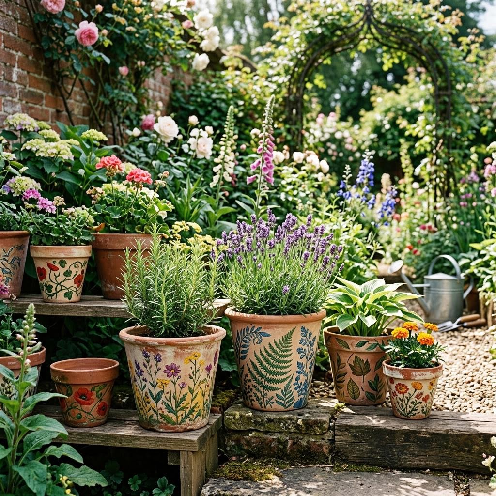 Painted Terracotta Pots: 5 Designs for Your Indoor Jungle