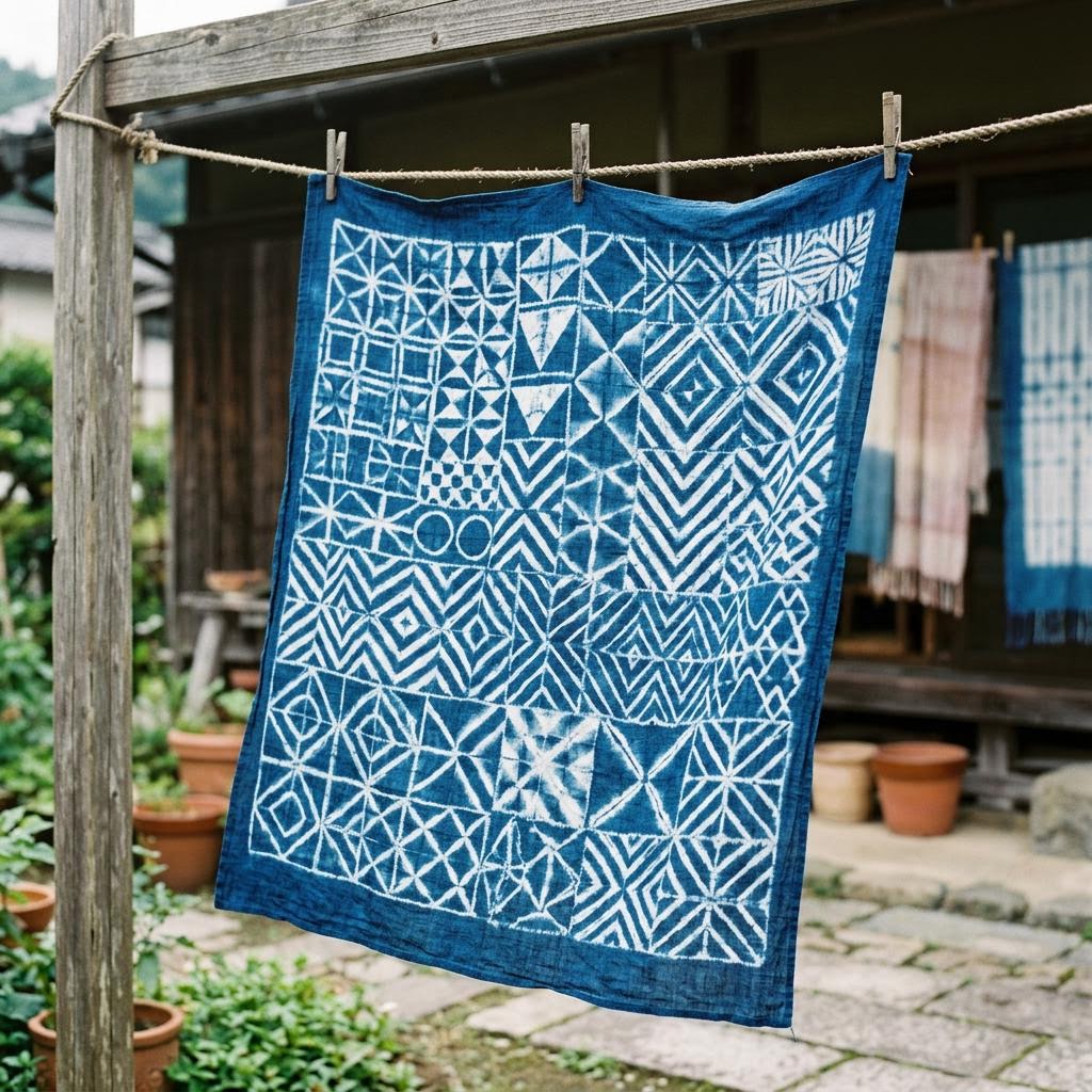 Shibori Dyeing at Home: Indigo Folding Techniques