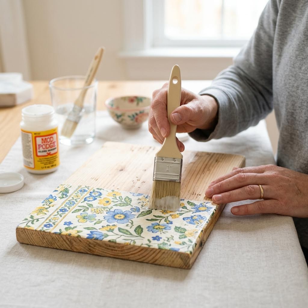Step 3: Apply the Decoupage Medium