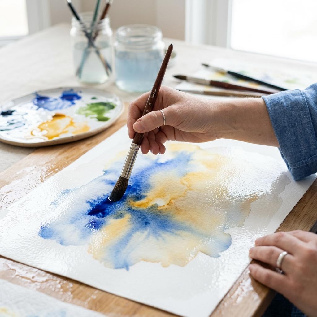 Step 2: The Wet-on-Wet Technique