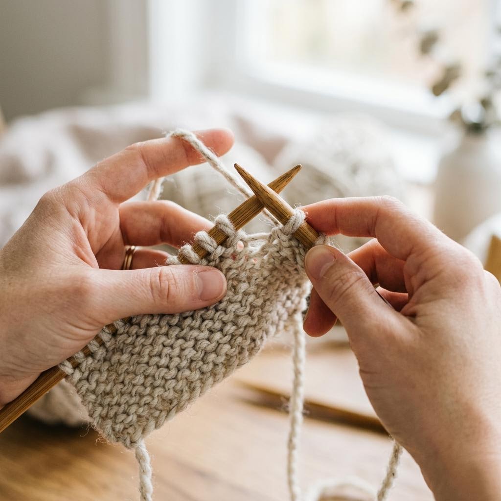 Step 2: The Garter Stitch (Knit Stitch)