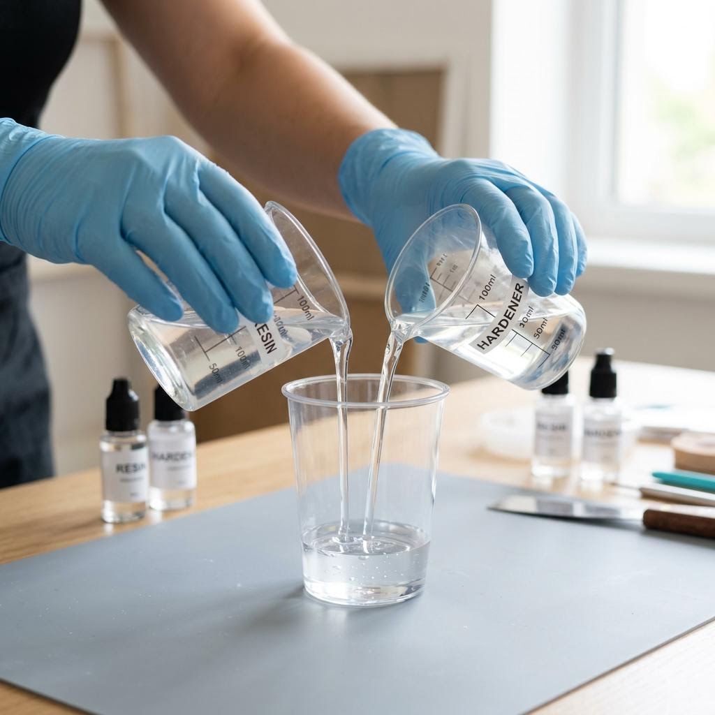 Step 2: Mixing the Resin