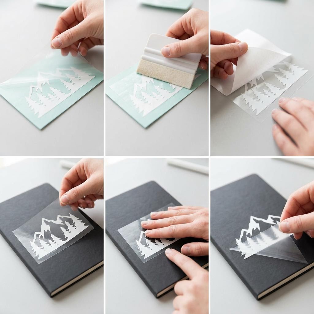 Step 4: Applying with Transfer Tape