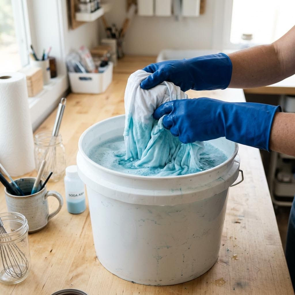 Step 1: Pre-Treat Fabric with Soda Ash