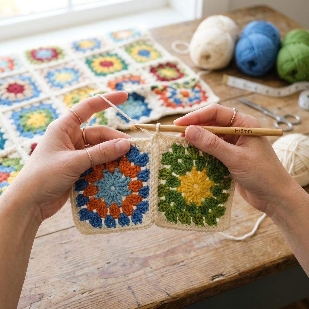 Step 4: Join Squares and Add Border