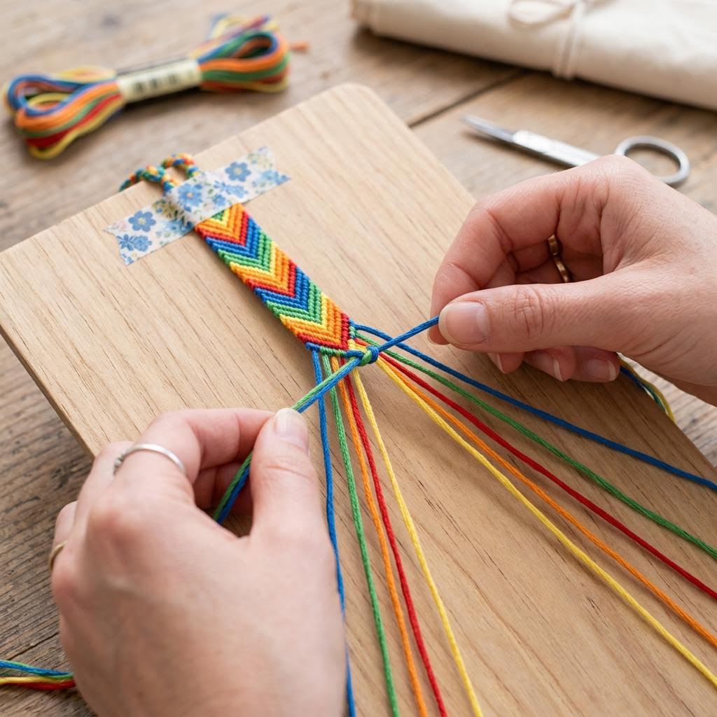 Step 3: Knotting the Chevron Pattern